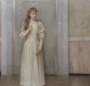 Fernand Khnopff Posthumous Portrait of Margueite Landuyt china oil painting artist